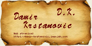 Damir Krstanović vizit kartica